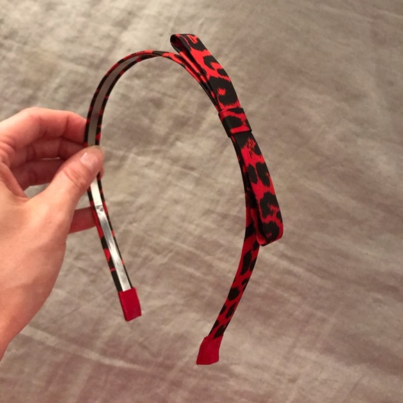 Express Accessories - Red & Black Bow headband